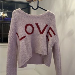 love cream sweater